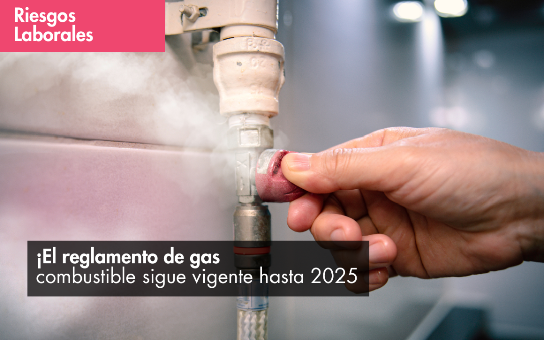 ¡El reglamento de gas combustible sigue vigente hasta 2025!